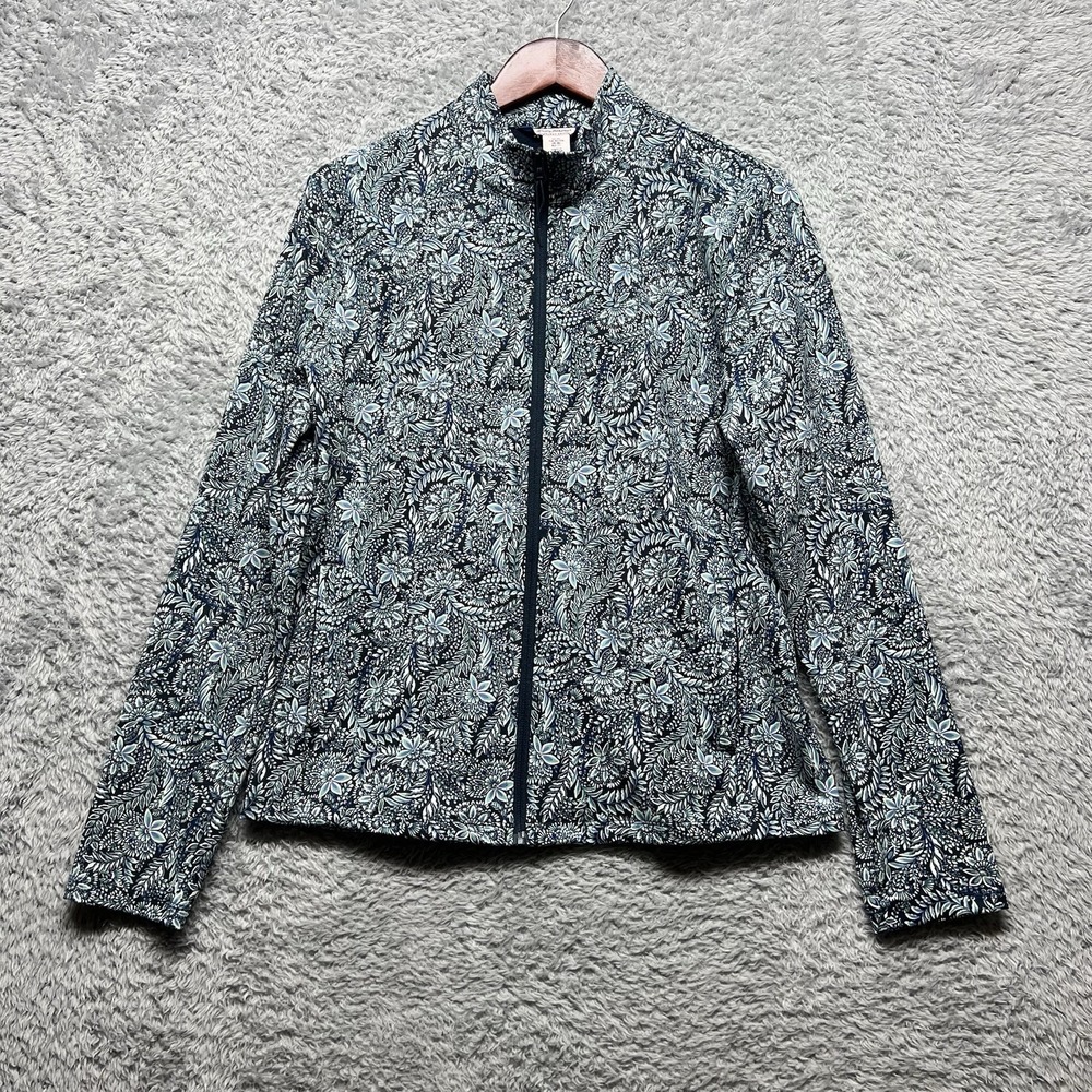 Tommy  Bahama Every Day Active Golf Tennis Jacket Womens XL Blue Floral Paisley